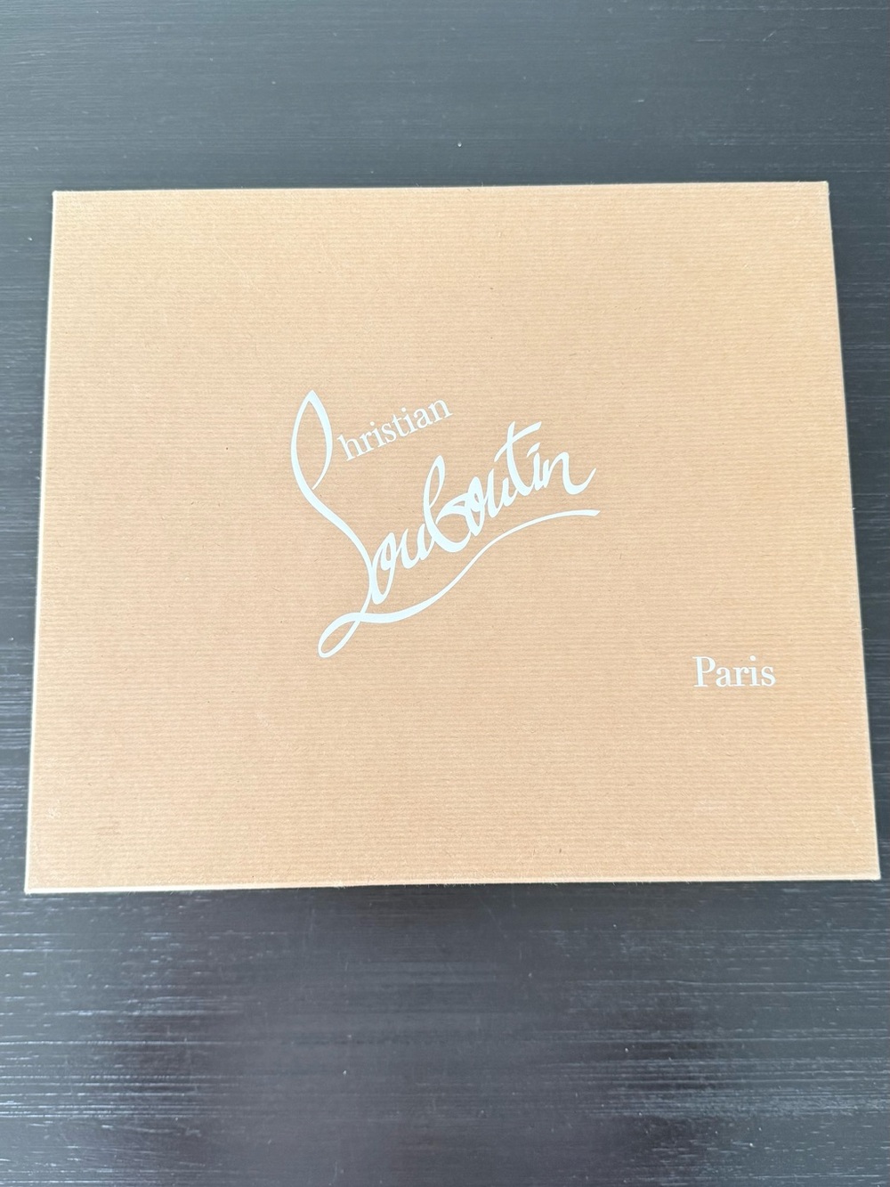 Christian Louboutin Box - Tan with White Logo